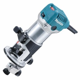Фрезеры Makita RT0700CX2 Фрезер кромочный,{710Вт,10000-30000об\м,цанга-6-8мм,1.8кг,сум,прям направляющая,погруж и накл подошвы}